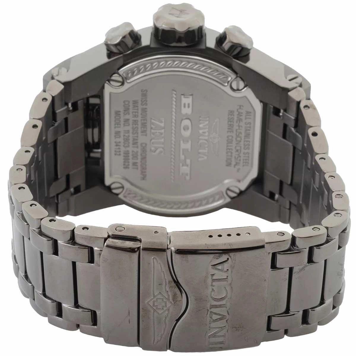 Invicta Men's Quartz Watch - Reserve Bolt Zeus Magnum Chronograph Bracelet | 34132