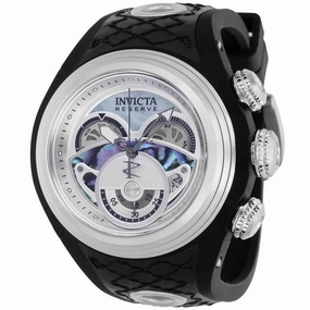 Invicta Men's Quartz Watch - Reserve S1 Chronograph white mop dial strap | 38875