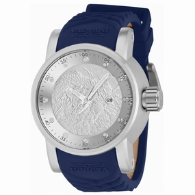 Invicta Men's Quartz Watch - S1 Rally Silver Tone Dial Blue and Beige Strap | 41405