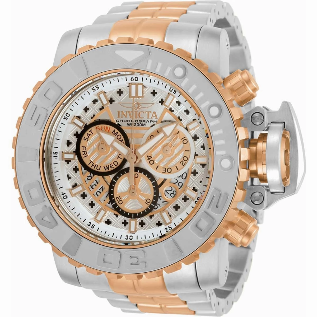 Invicta Men's Quartz Watch - Sea Hunter Chronograph Two Tone Bracelet | 30909