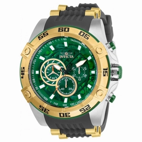 Invicta Men's Quartz Watch - Speedway Green Dial Two Tone Gold and Grey Strap | 27253