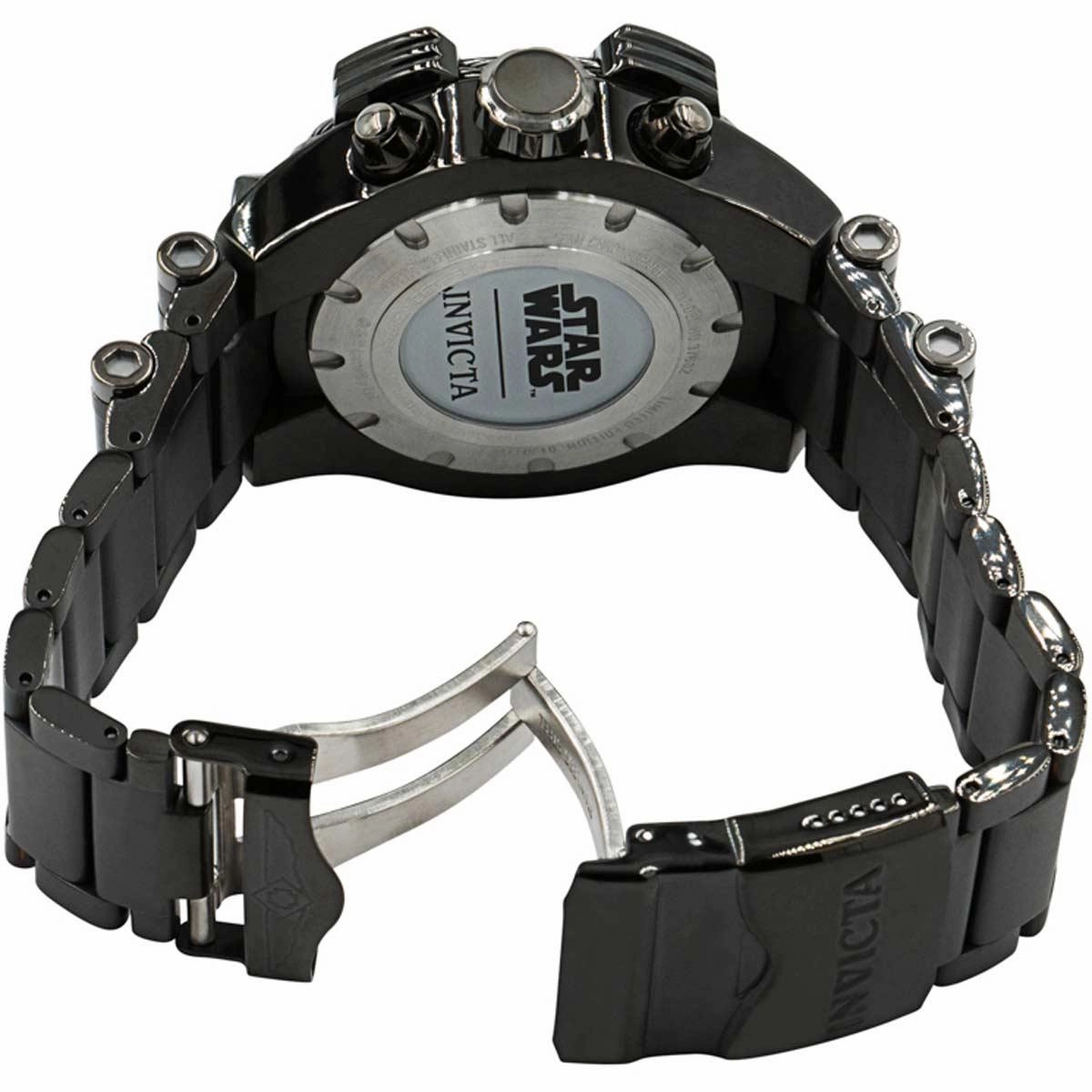 Invicta Men's Quartz Watch - Star Wars Darth Vader Chronograph SS Bracelet | 37682