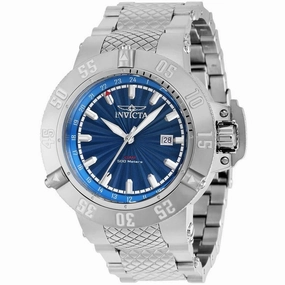 Invicta Men's Swiss Quartz Watch - Subaqua Blue Dial Stainless Steel Bracelet | 37038