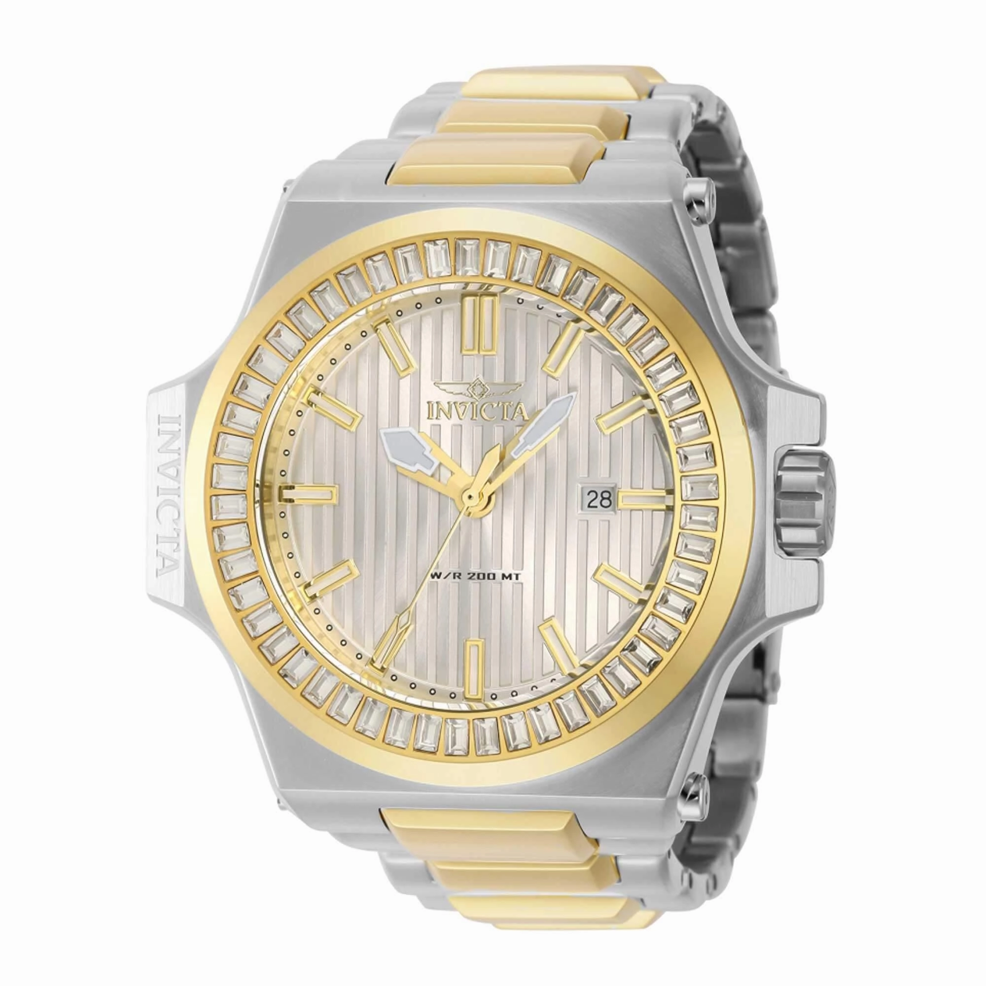 Invicta Men's Watch - Akula Date Display Silver Dial Two Tone Steel Bracelet | 43385