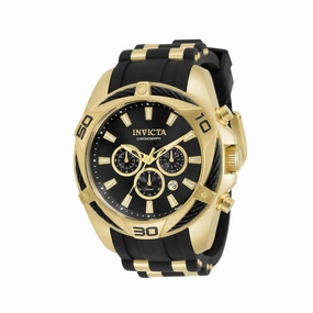 Invicta Men's Watch - Bolt Quartz Chronograph Date Display Black Dial Strap | 34138