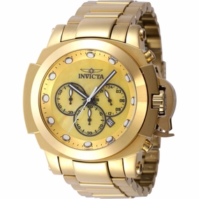 Invicta Men's Watch - Coalition Forces Chrono Gunmetal and Gold MOP Dial | 46538