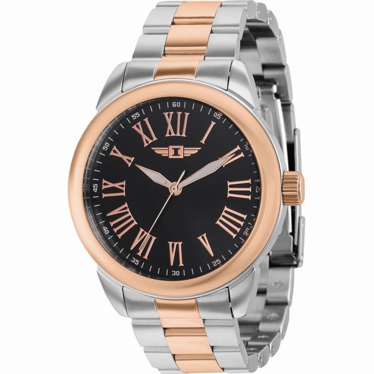 Invicta Men's Watch - I by Invicta Black Dial Two Tone Steel Bracelet | IBI36477