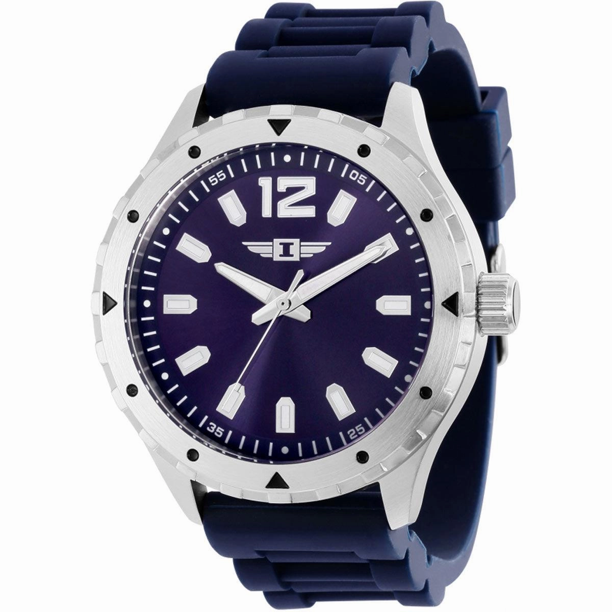 Invicta Men's Watch - I by Invicta Quartz Blue Dial Silicone Rubber Strap | IBI36506