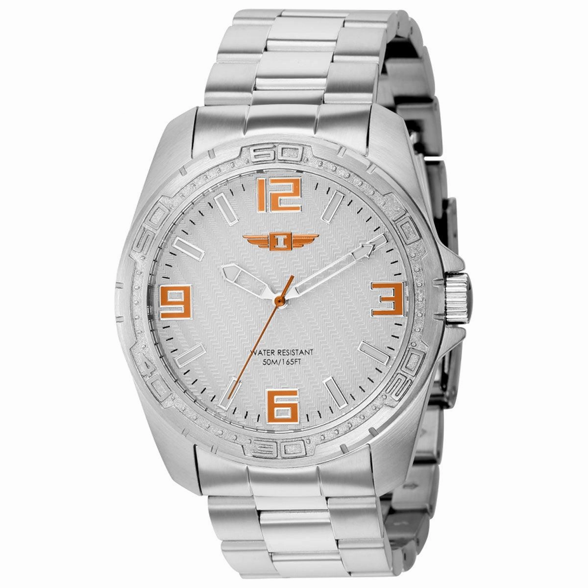 Invicta Men's Watch - I by Invicta Silver Tone Dial Stainless Steel Case | IBI36491