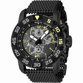 Invicta Men's Watch - Invicta Racing Grey, Yellow, Black Bezel Mesh Bracelet | 48055