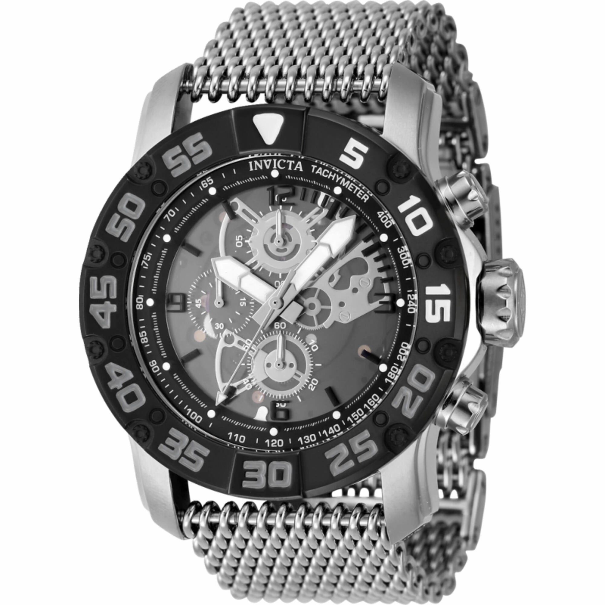 Invicta Men's Watch - Invicta Racing Quartz Chronograph Black Skeleton Dial | 48052