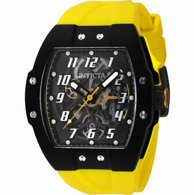 Invicta Men's Watch - JM Correa Black and Transparent Dial Silicone Strap | 44406