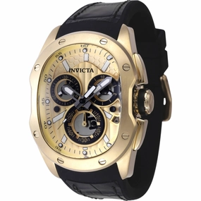 Invicta Men's Watch - Lupah Revolution 2.0 Black Leather and Silicone Strap | 45442