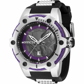 Invicta Men's Watch - Marvel Black Panther Date Purple and Black Dial Strap | 43830