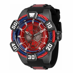 Invicta Men's Watch - Marvel Punisher Red Glass Fiber and Black Rubber Strap | 41024
