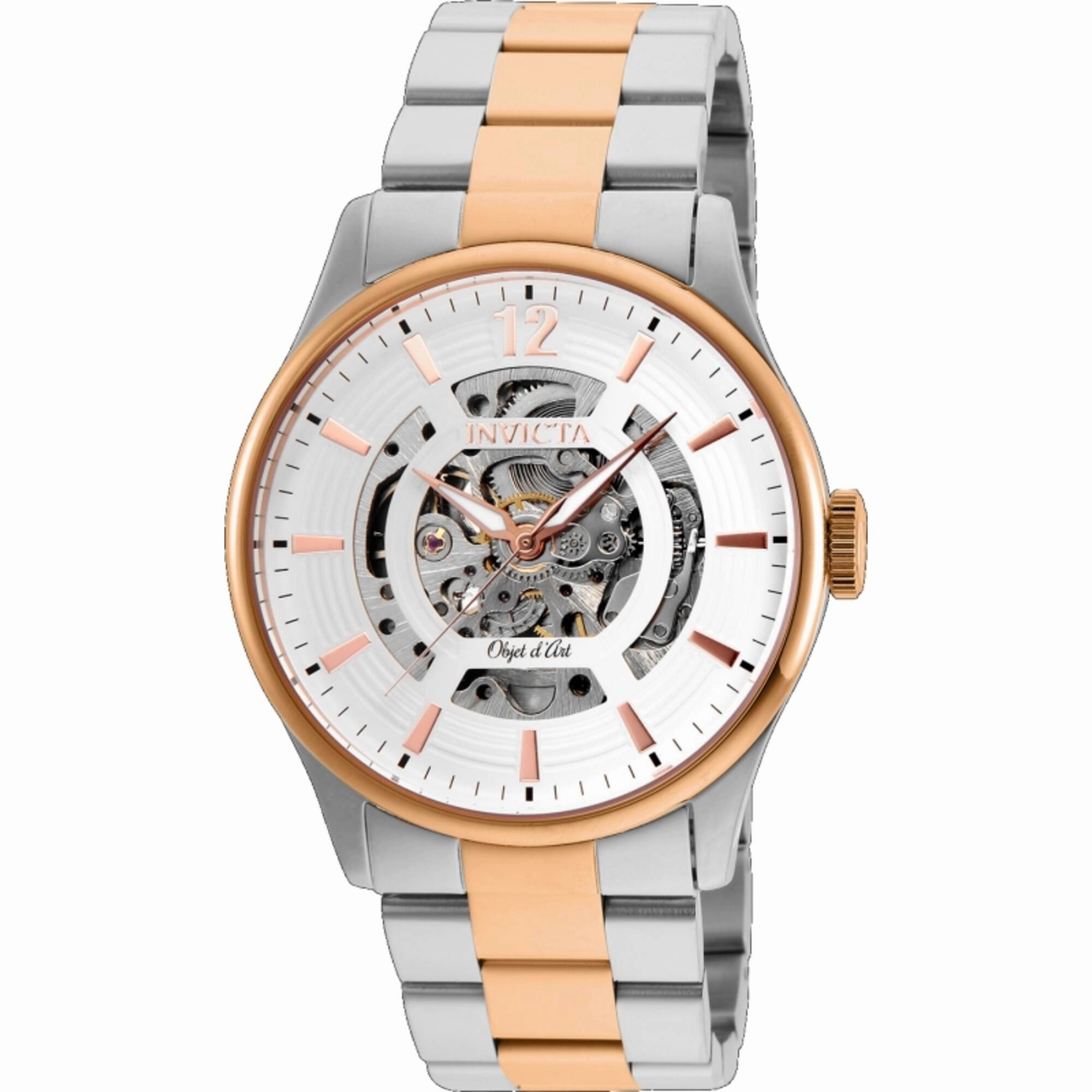 Invicta Men's Watch - Objet D Art Automatic White and Silver Dial Bracelet | 27573