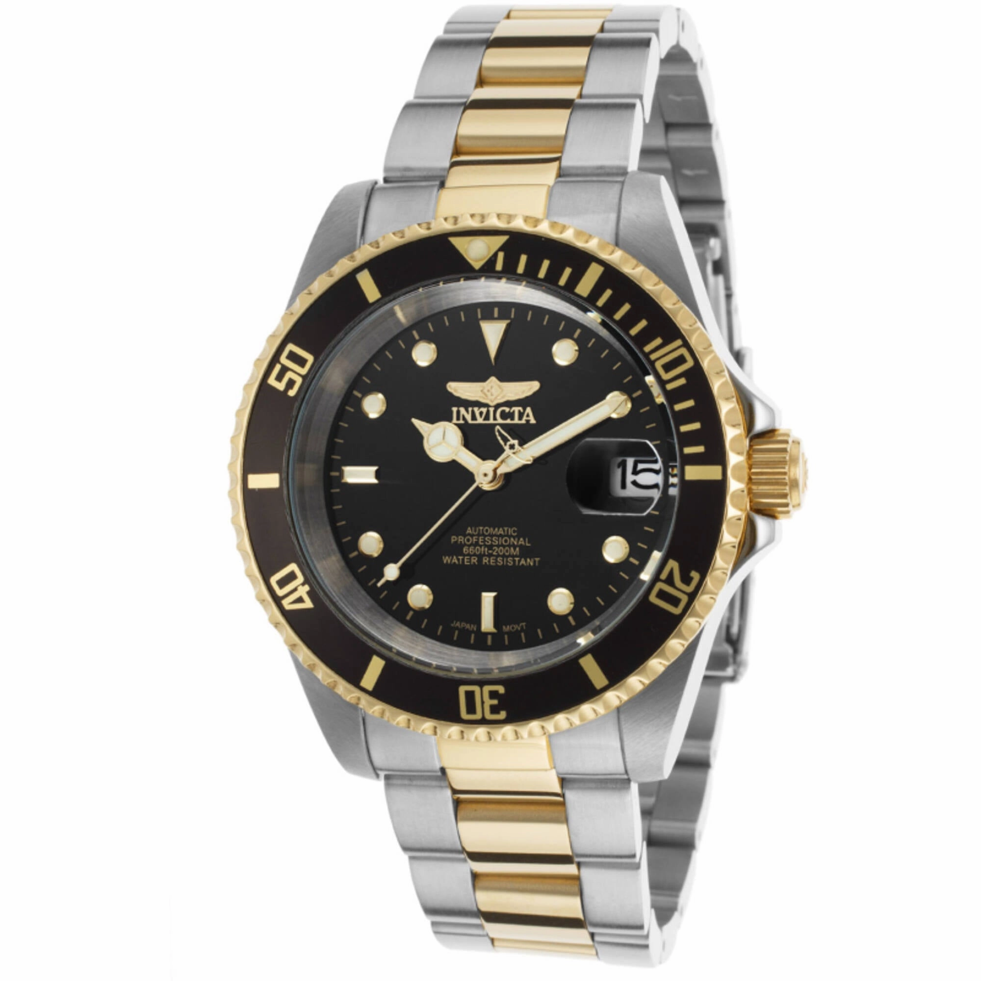 Invicta Men's Watch - Pro Diver Automatic Two Tone Steel Bracelet Date | 8927OB