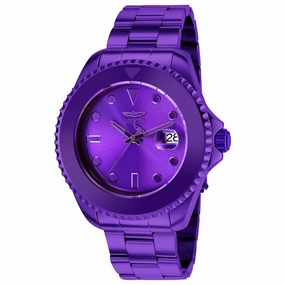 Invicta Men's Watch - Pro Diver Rotating Bezel Automatic Purple Dial Bracelet | 38321