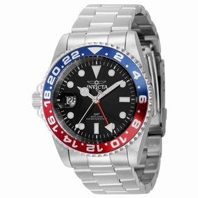 Invicta Men's Watch - Pro Diver Swiss Quartz Black Dial Blue and Red Bezel | 43961