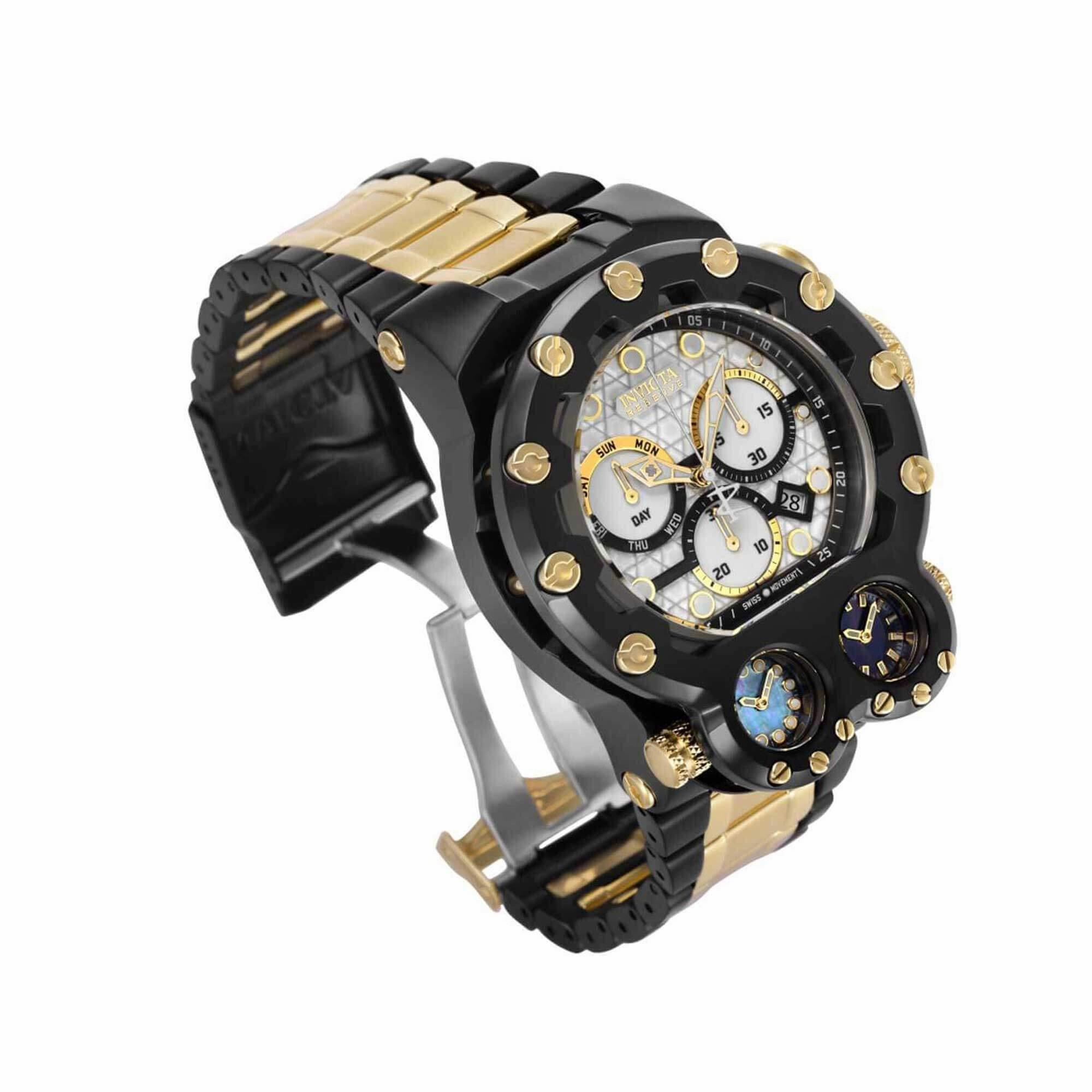 Invicta Men's Watch - Reserve Magnum Tria Date Display Chronograph Bracelet | 37543