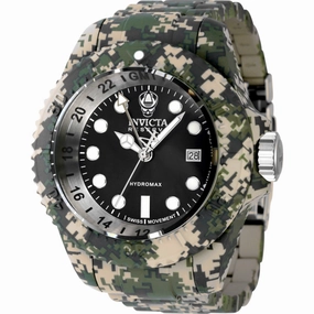 Invicta Men's Watch - Reserve Quartz Black Dial Aqua Plated Bracelet Dive | 40462