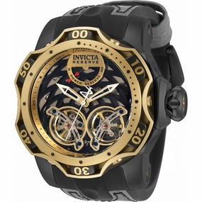 Invicta Men's Watch - Reserve Venom Power Reserve Black and Grey Strap | 34471