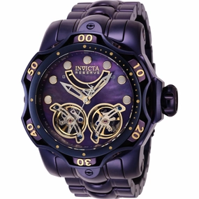 Invicta Men's Watch - Reserve Venom Power Reserve Purple Stainless Steel | 40059