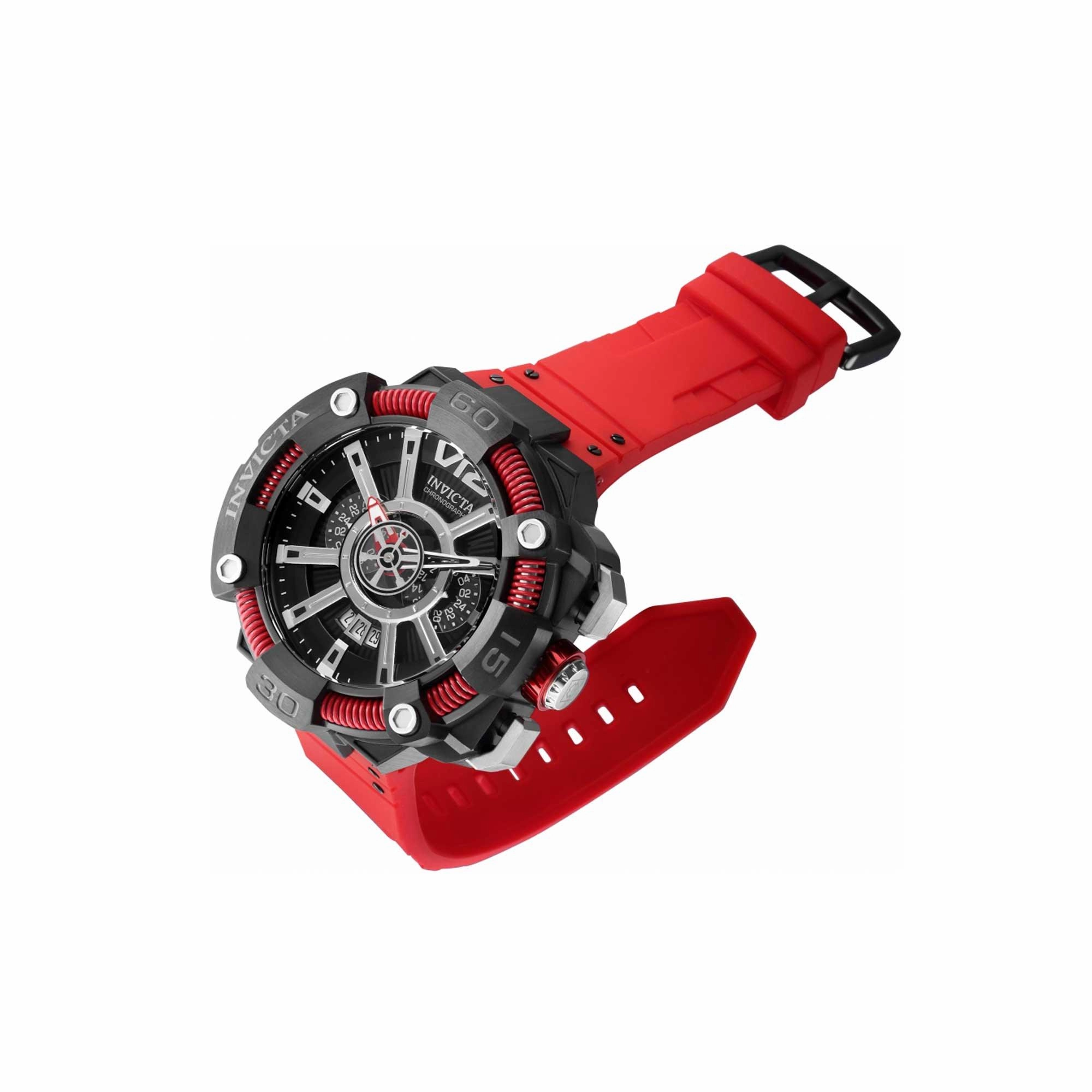 Invicta Men's Watch - S1 Rally Chronograph Silver Tone and Black Dial Strap | 37655