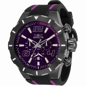 Invicta Men's Watch - S1 Rally Quartz Chronograph Purple Dial Silicone Strap | 33324