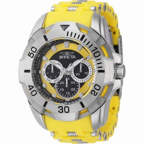 Invicta Men's Watch - Sea Spider Chrono Black, Silver Tone and Yellow Dial | 44126