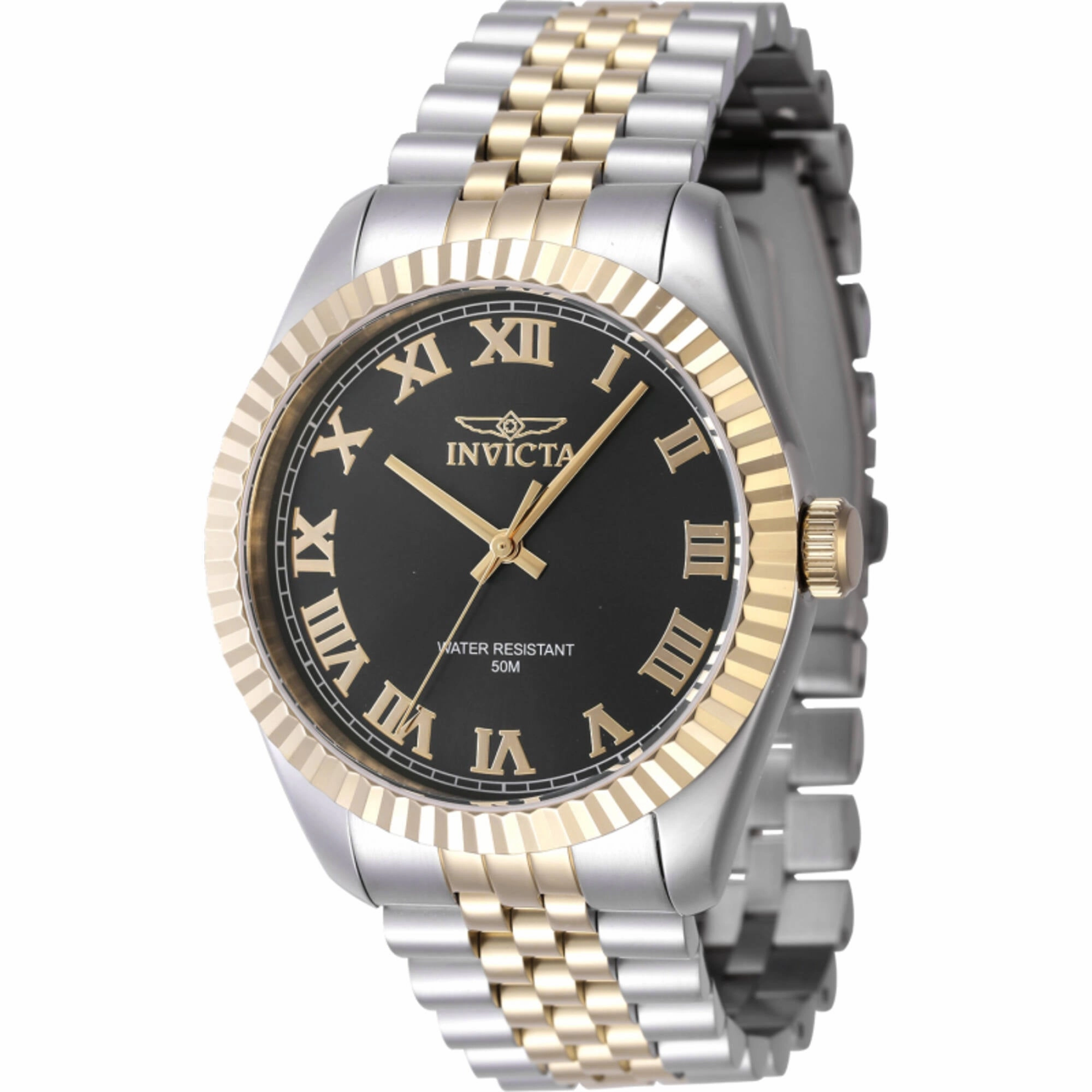Invicta Men's Watch - Specialty Black Dial Two Tone Steel Bracelet Quartz | 47401