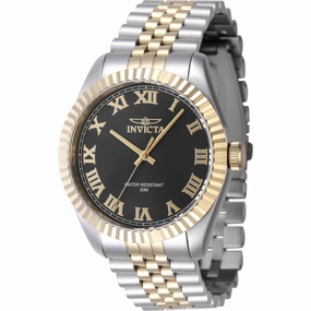 Invicta Men's Watch - Specialty Black Dial Two Tone Steel Bracelet Quartz | 47401