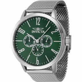 Invicta Men's Watch - Specialty Green Dial Stainless Steel Mesh Bracelet | 47120