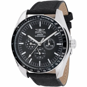 Invicta Men's Watch - Specialty Quartz Black Nylon Strap Day-Date Display | 45970