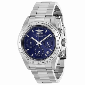 Invicta Men's Watch - Speedway Blue Dial Silver Stainless Steel Bracelet | 37169