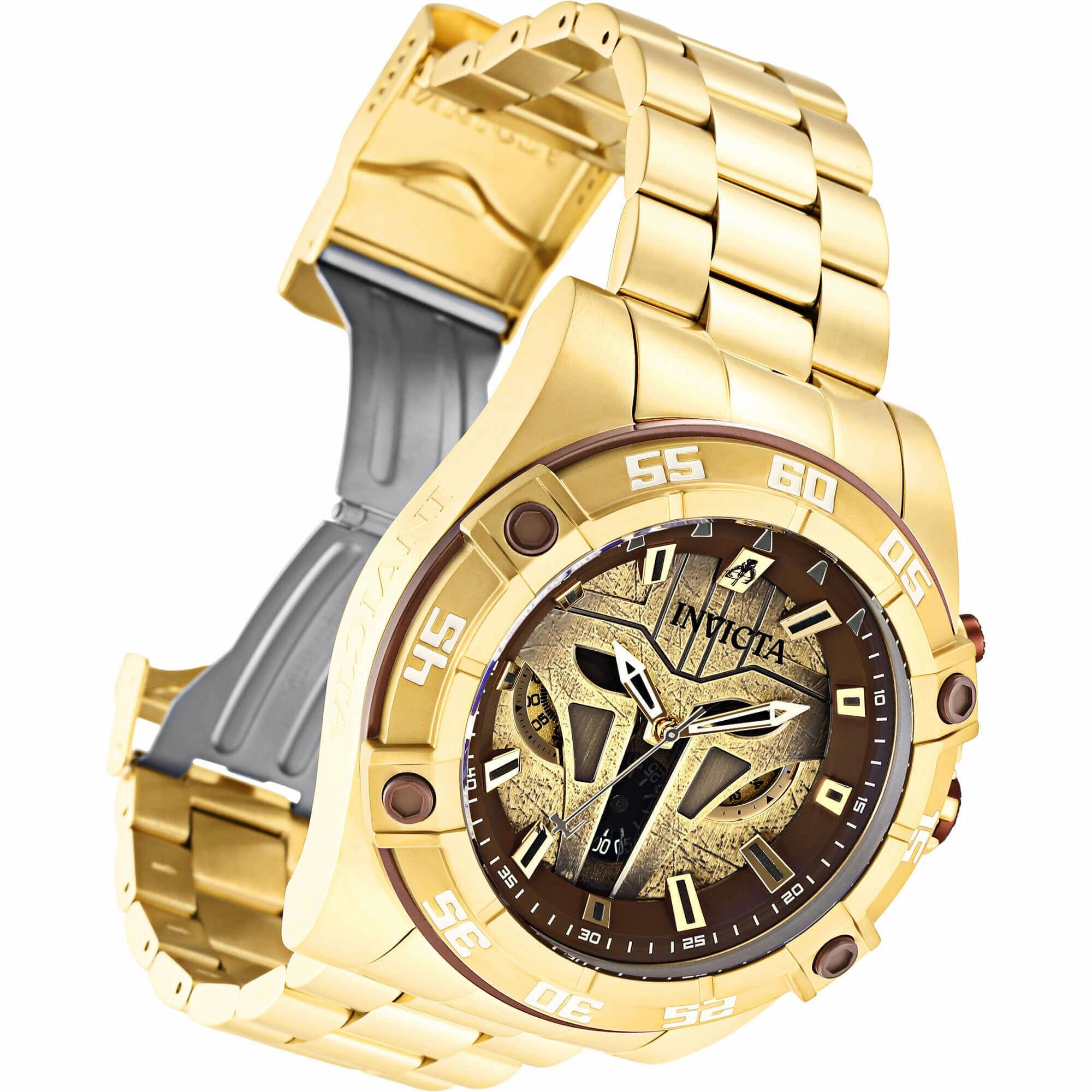 Invicta Men's Watch - Star Wars Armorer Chronograph Yellow Gold Bracelet | 34754