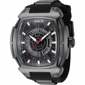Invicta Men's Watch - Star Wars Death Star Date Display Rubber and Steel Strap | 41566