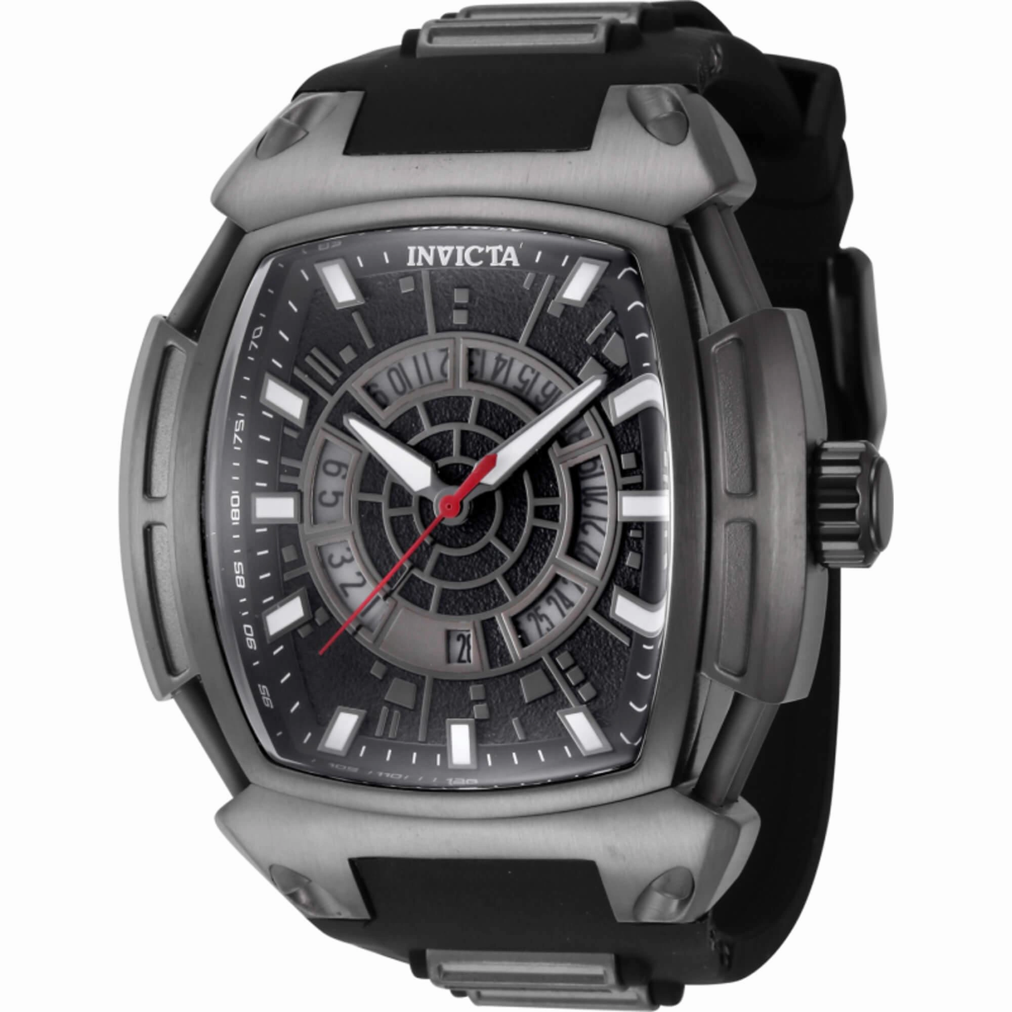 Invicta Men's Watch - Star Wars Death Star Date Display Rubber and Steel Strap | 41566