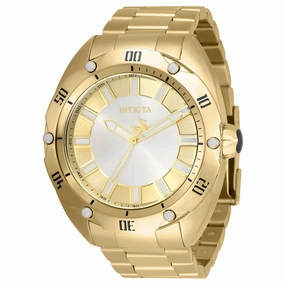 Invicta Men's Watch - Venom Silver and Gold Tone Dial Yellow Gold Bracelet | 33755
