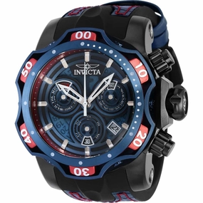 Invicta Men's Watch - Venom Swiss Quartz Chronograph Black and Blue Strap | 38718