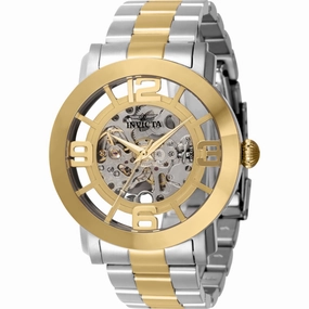 Invicta Men's Watch - Vintage Automatic Silver and Gold Dial Two Tone Steel | 22583