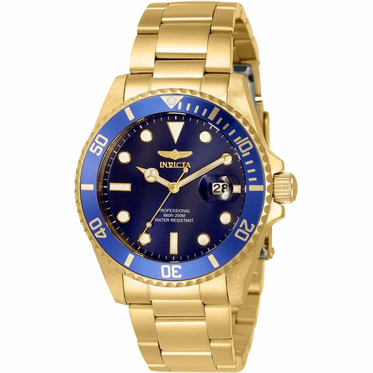 Invicta Women's Japanese Quartz Watch - Pro Diver Rotating Bezel Blue Dial | 33276