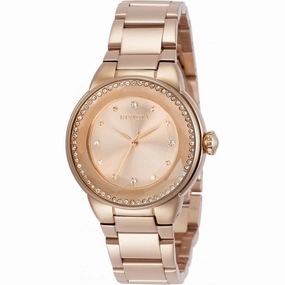 Invicta Women's Quartz Watch - Angel Rose Gold Stainless Steel Bracelet | 29792