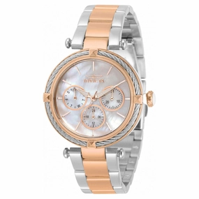 Invicta Women's Quartz Watch - Bolt Two Tone Silver and Rose Gold Bracelet | 30648