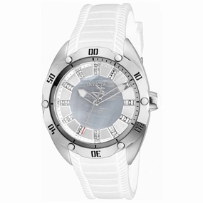 Invicta Women's Watch - Venom Quartz Platinum Dial White Silicone Strap | 29007