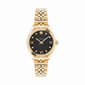 Ladies Hellenyium Gold-Tone Black Watch VE2S00622