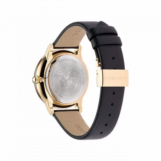 Ladies La Medusa Gold-Tone Black Watch VE2R00122