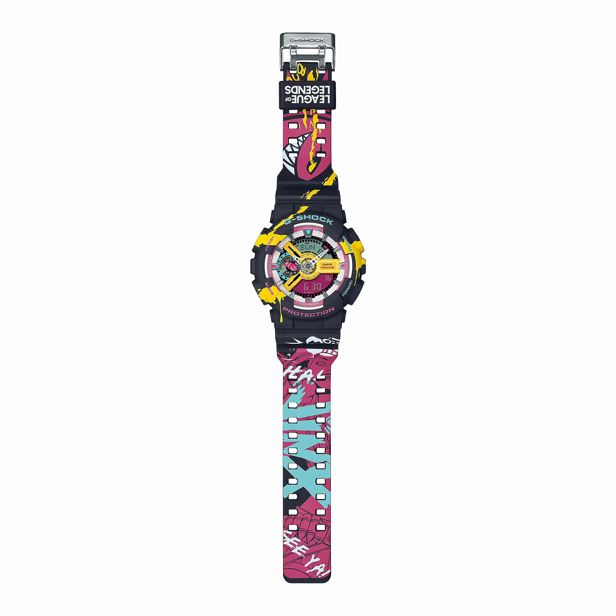 League of Legends Special Edition G-Shock GA110LL-1A Watch with Jinx Theme