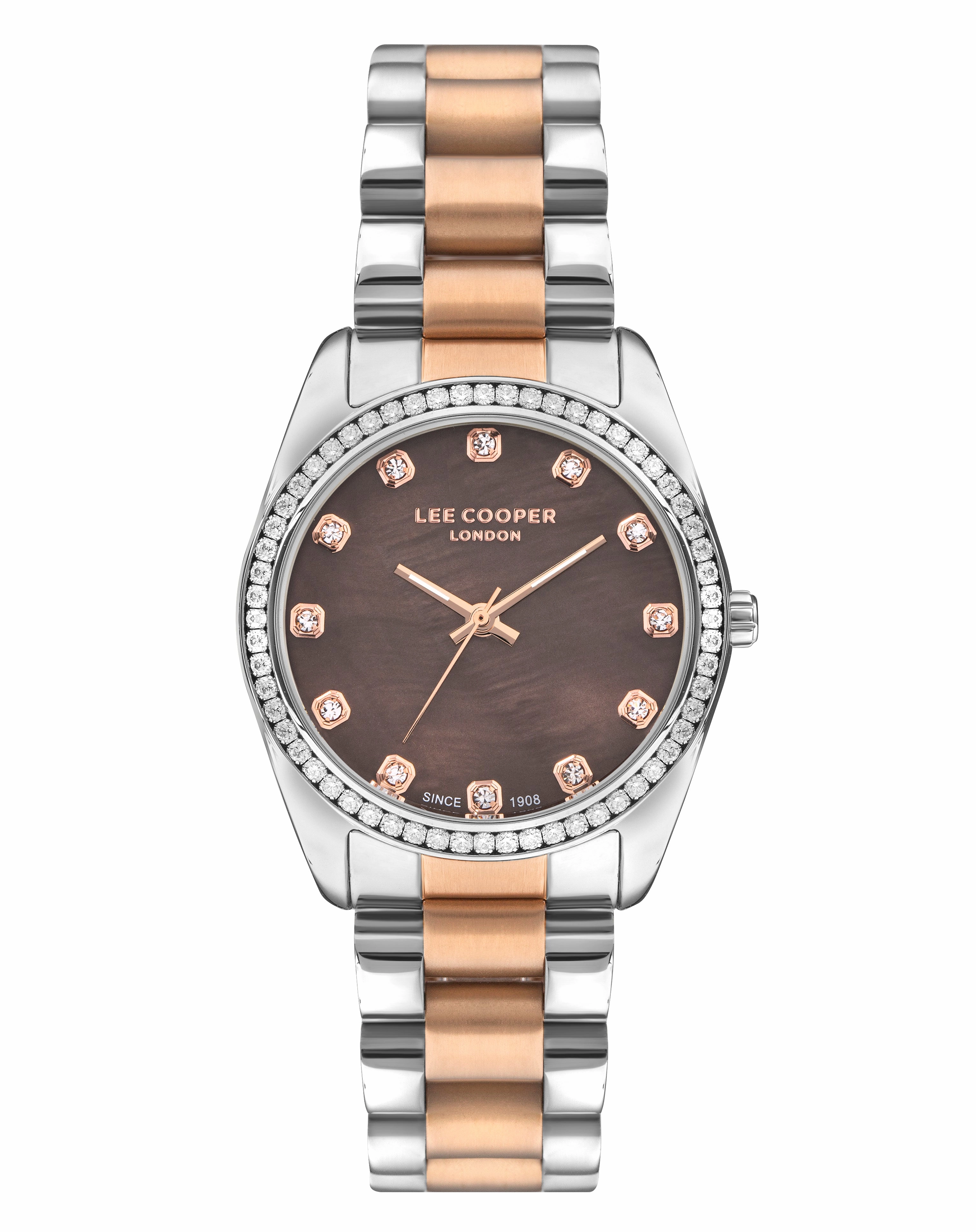 Lee Cooper - LC07478.540 - Women's Super Metal Silver/Rose Gold Watch