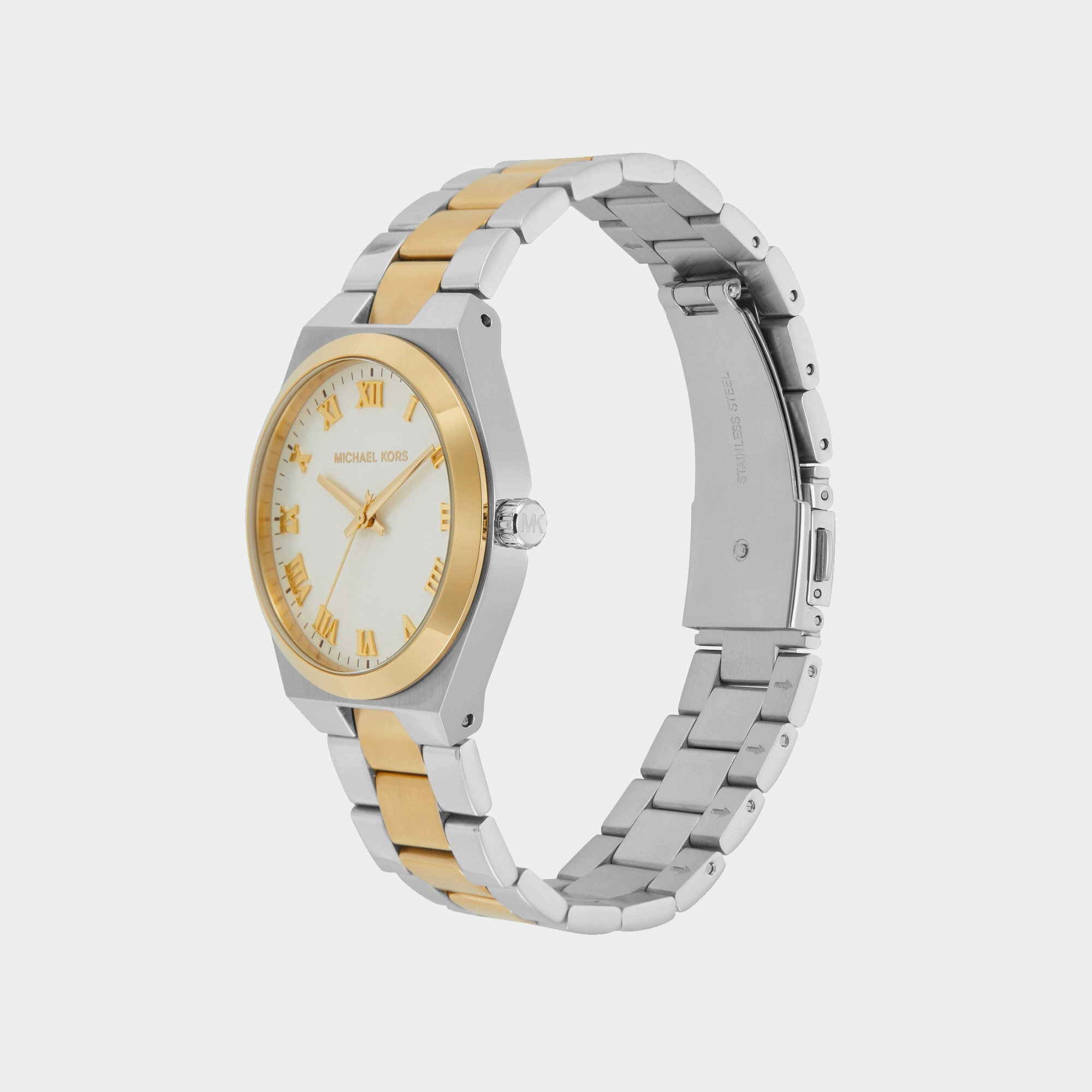 Lennox Women Quartz White Dial Analog Stainless Steel Watch MK7464